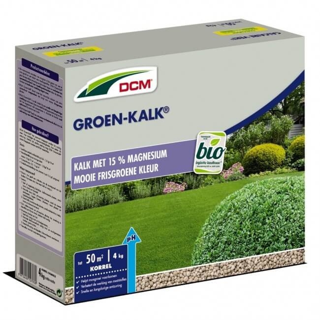Korting Heerlijk Veronderstellen DCM Groen-Kalk 4 kg - Grasproducten.nl